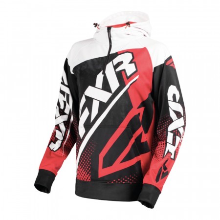 FXR Race Tech Hoodie Sort/Rød