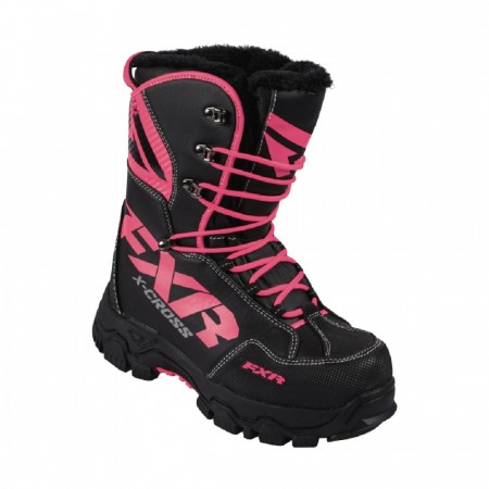 FXR X Cross Vintersko Dame Sort/fuchsia