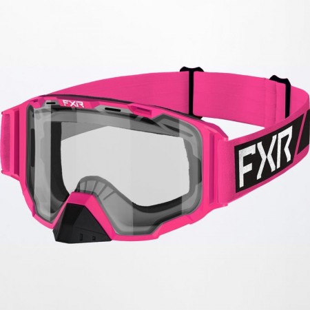 FXR Yth Maverick Clear Goggle Pink