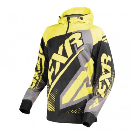 FXR Race Tech Hoodie Sort/Hi-Vis
