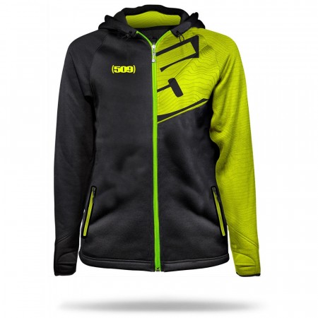 509 Tech Zip Hoody Lime