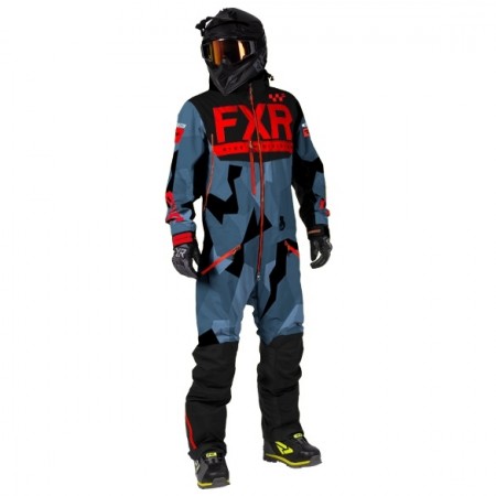 Fxr Helium Pro Trilaminate Monosuit blue/camo/black/nuke
