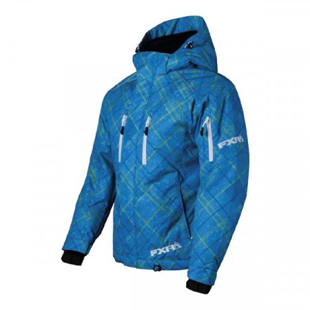 FXR Fresh Jakke Dame Cyan Plaid