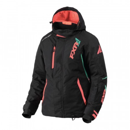 FXR Vertical Pro Jakke Sort/Koral/Mint