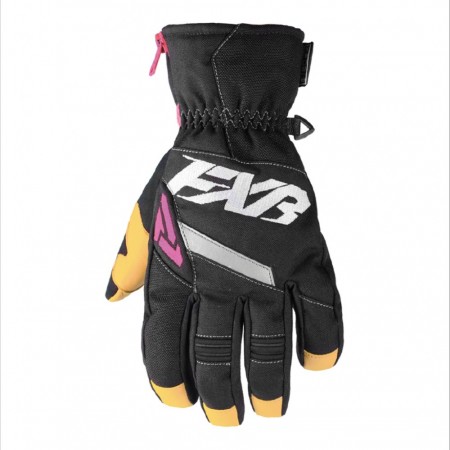 FXR CX Short Cuff Hanske Sort/Fuchsia