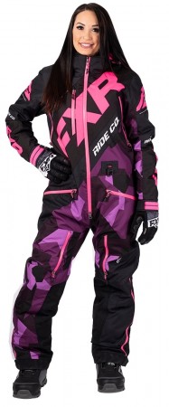 Fxr Cx Insulated Monosuit plum camo/black/elec pink