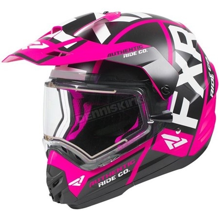 Hjelm med visir for ekstra beskyttelse. 